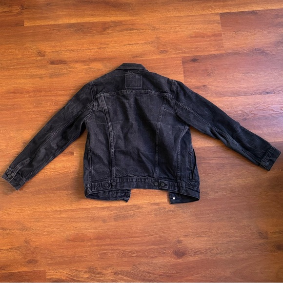 Levi's Black Denim Trucker Jacket - S - Picture 4 of 4